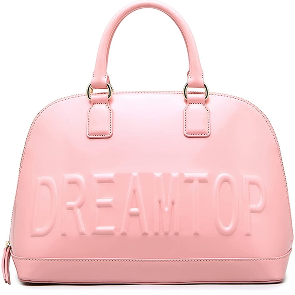 DREAMTOP Handbags for women, top handle, classic Pink bag.